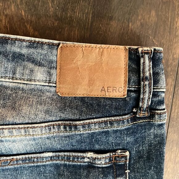 Aeropostale skinny Washed distressed jeans washed 34x32 - Picture 11 of 14